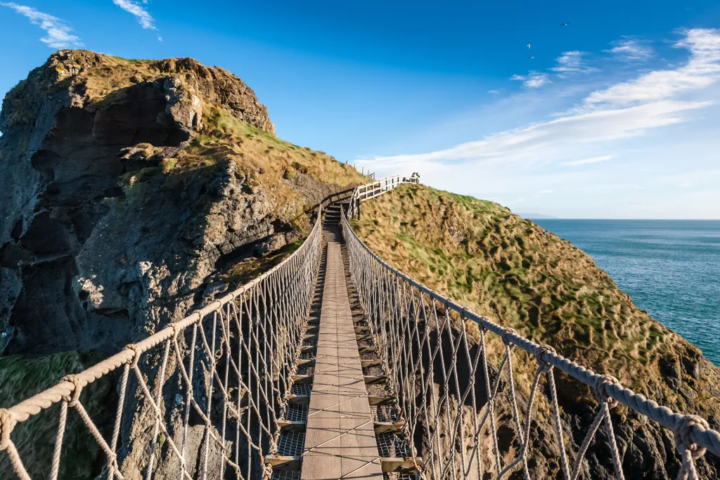 Carrick-A-Rede, Rope, kötélhíd, Ír-sziget, Carrick, sziget, Írország, 