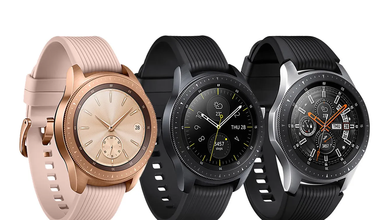 Samsung, Galaxy, Watch, okosóra, rózsaarany, ezüst, fekete 
