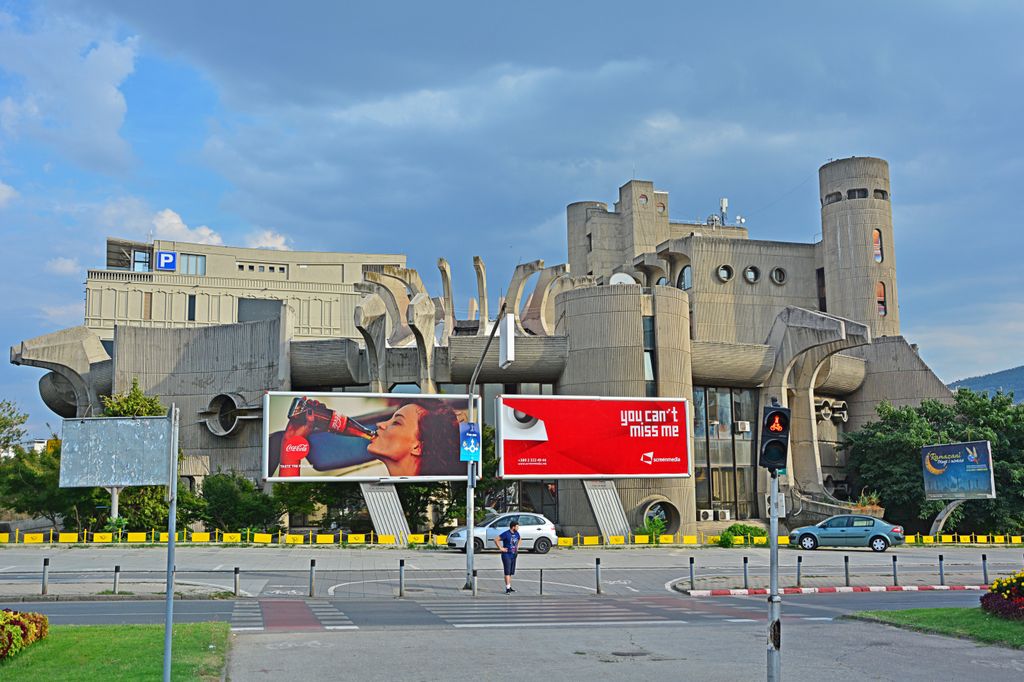brutalista építészet a világ körül galéria,  Telecommunication Centre Skopje 