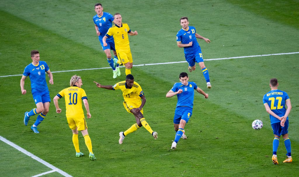 Svédország - Ukrajna, Foci EB, labdarúgó Európa-bajnokság, Euro 2020, labdarúgás, nyolcaddöntő, Hampden Park, Glasgow, 2021.06.29. 