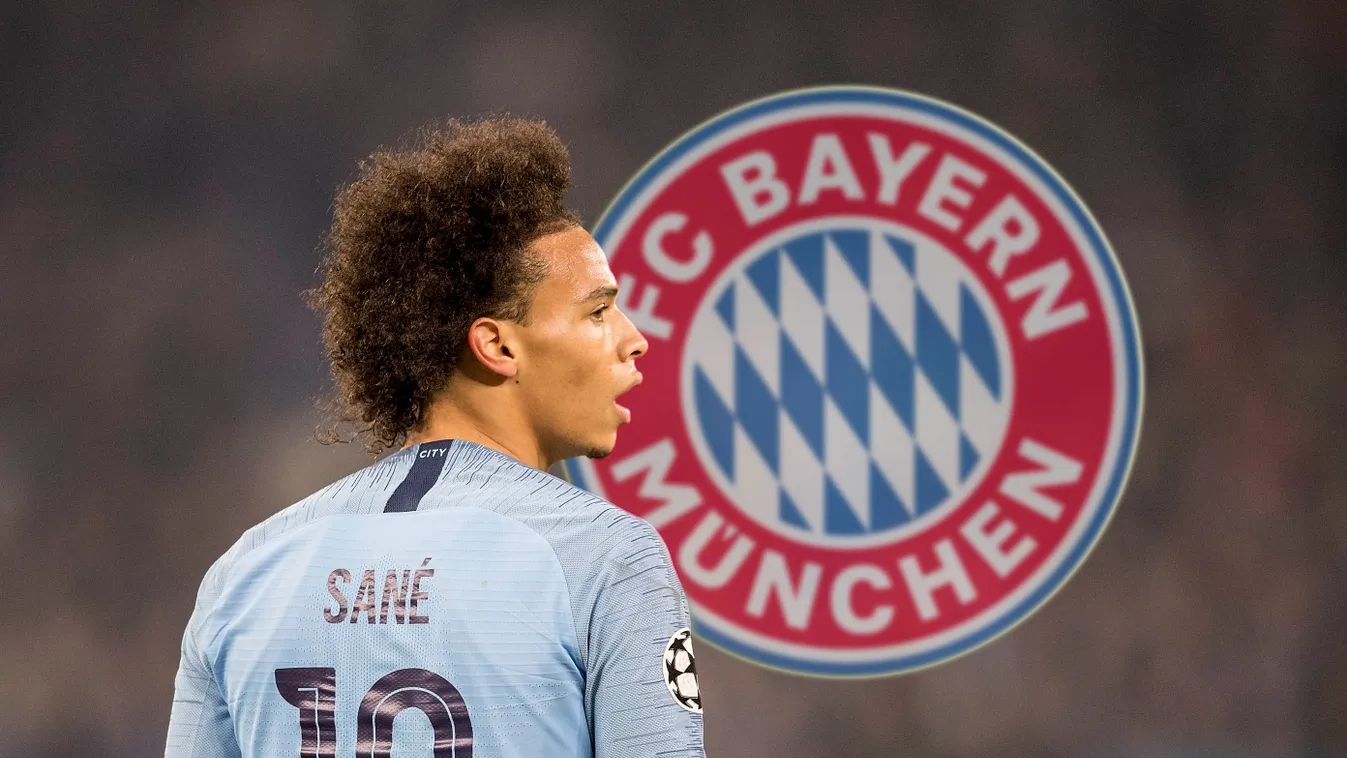 Leroy SANE (ManCity) does not want to change to Bayern Munich. CHAMPIONS LEAGUE Sport Sports jersey 19 professional footballer season 2018 GAME 18 cropped individual database CHAMPION CL Manchester UEFA Soccer Cut out SOCCER PLAYER DRESSAGE Club shirt 1 C