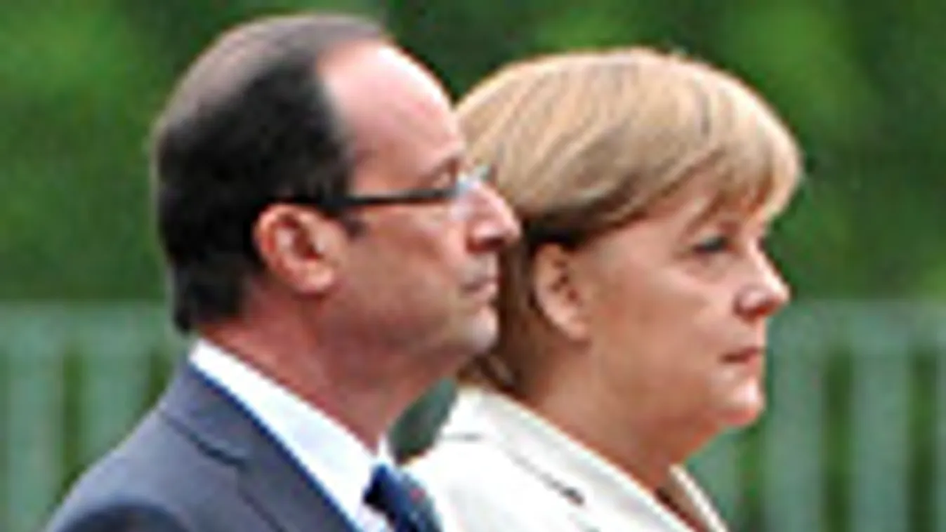 Angela Merkel és Francois Hollande, új francia elnök, 2012 május 15. Adósságválság tárgyalások
