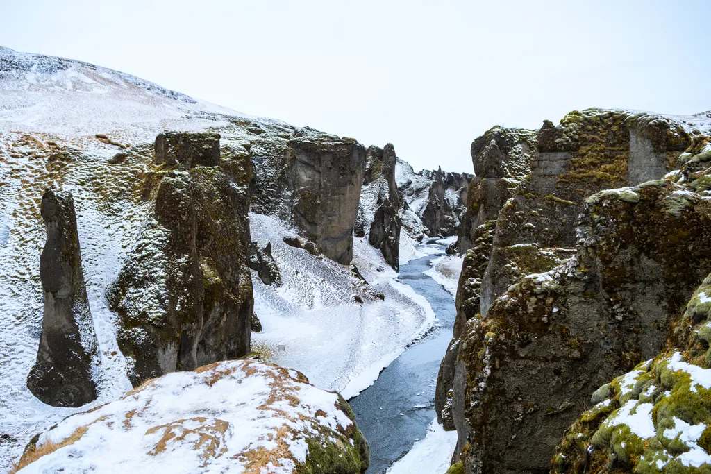 Fjaðrárgljúfur Izland kanyon 
