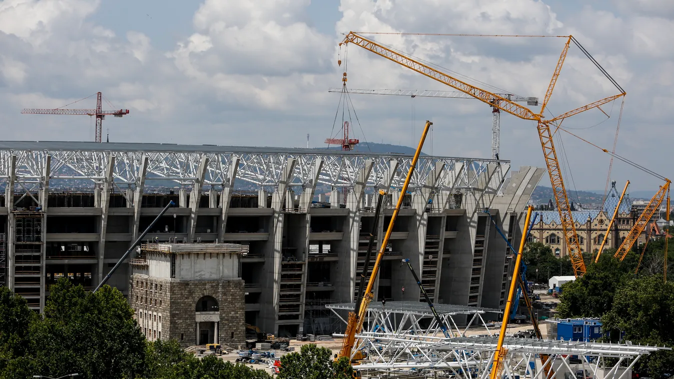 Puskás Ferenc stadion építése 