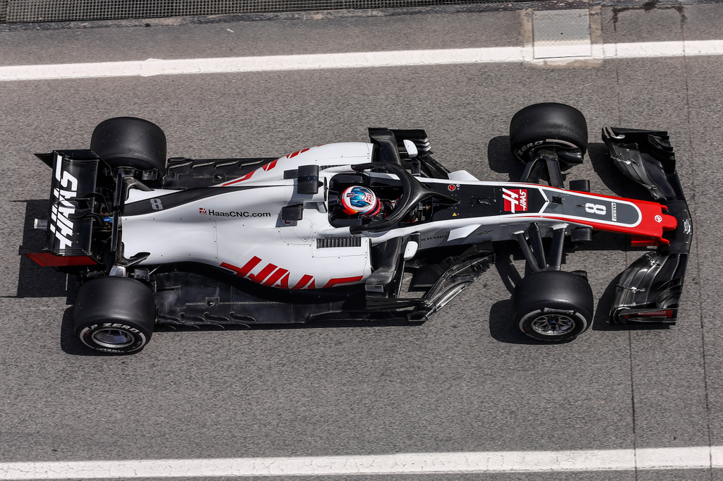 Forma-1-es szezonközi teszt, Barcelona, 1. nap, Romain Grosjean, Haas F1 Team 