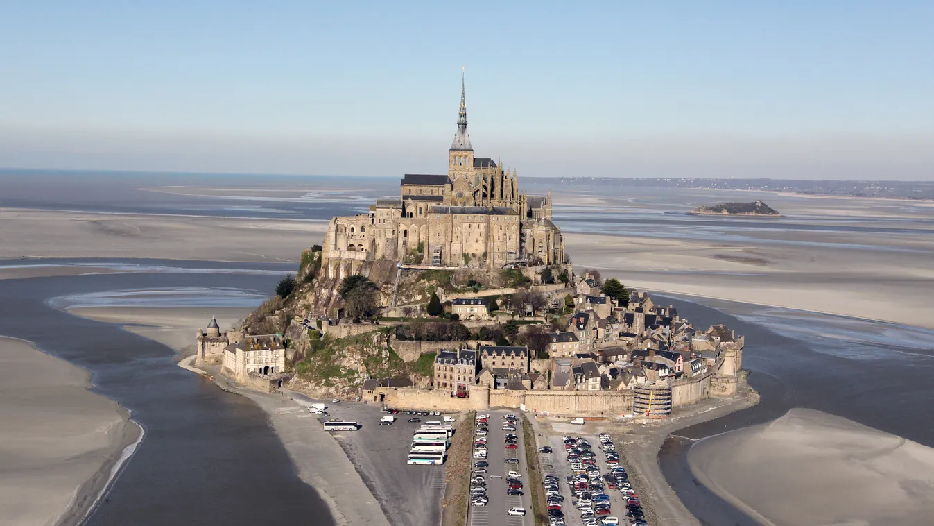 Mont-Saint-Michel, sziget, Franciaország, kolostor 