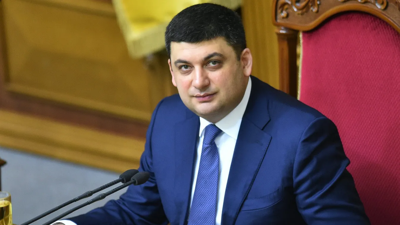 parliament government Horizontal Ukrainian Parliament Speaker and candidate for the office of prime minister, Volodymyr Groysman, takes part in a parliament session in Kiev, on April 13, 2016.
Ukraine's bickering parliament resumed horse-trading over the 