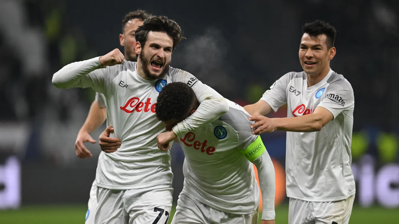 Eintracht Frankfurt - SSC Napoli Sports soccer Horizontal CHAMPIONS LEAGUE 