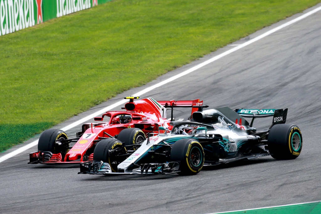 A Forma-1-es Olasz Nagydíj, Kimi Räikkönen, Lewis Hamilton 