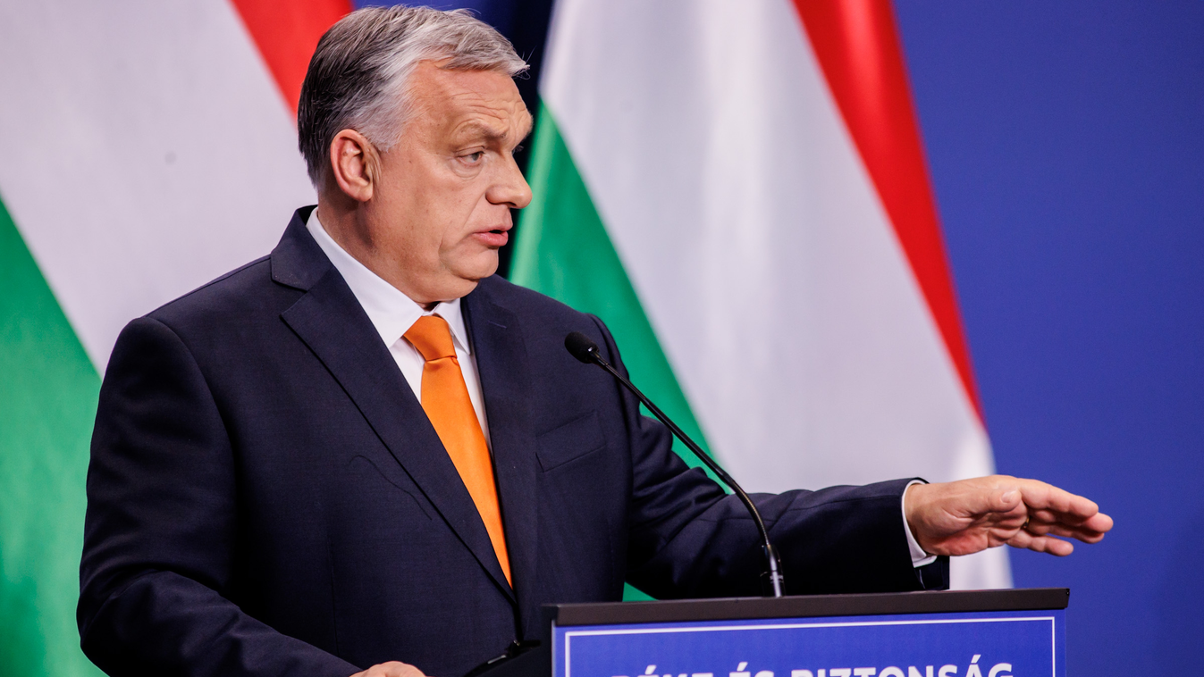 Orbán Viktor, nemzetközi sajtótájékoztató, Karmelita Kolostor, 2022.04.06. 