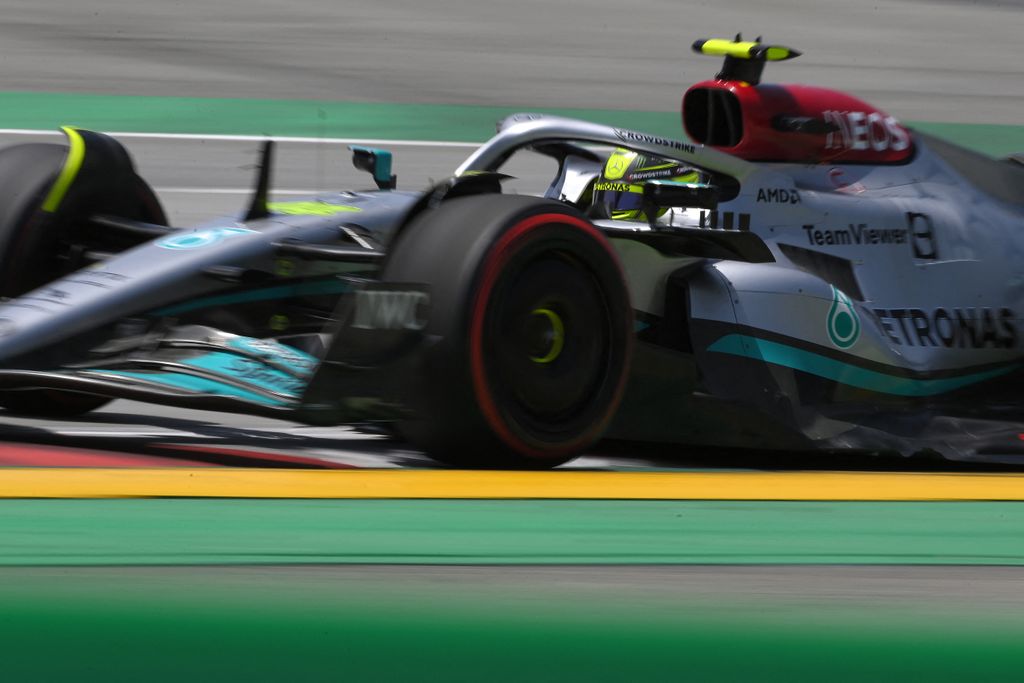 Forma-1, Lewis Hamilton, Mercedes, Spanyol Nagydíj 2022, szombat 