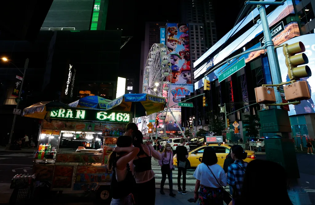 Óriáskerék a New York-i Times Square-en 