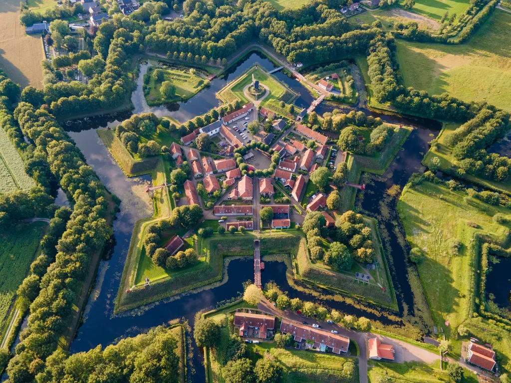 Fort Bourtange erőd, Hollandia, Legszebb történelmi kastélyok 