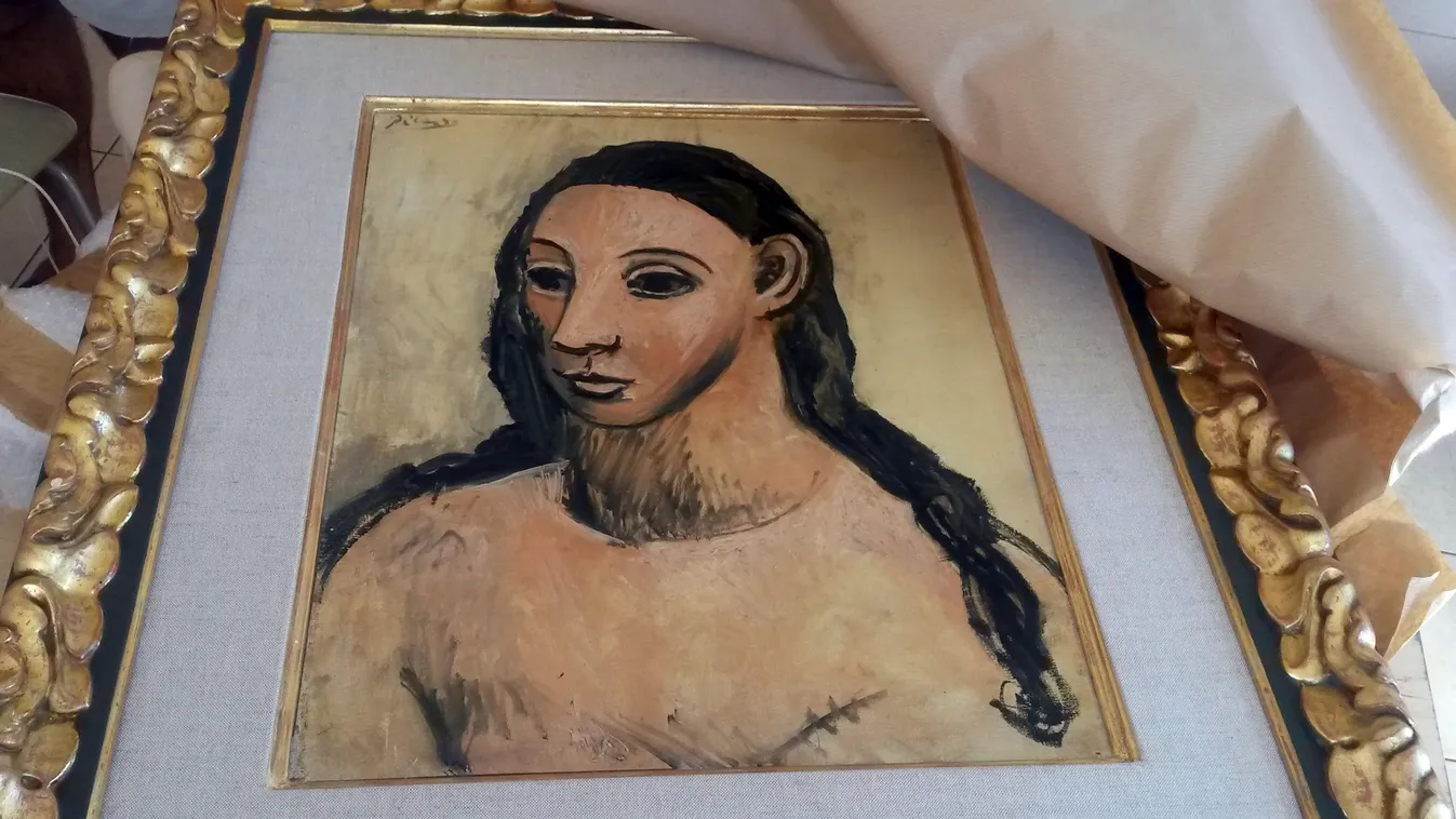 Authorities in France seize Picasso painting banned from leaving Spain picasso Pablo Picasso Head of a Young Woman Picasso painting Spain SQUARE FORMAT 