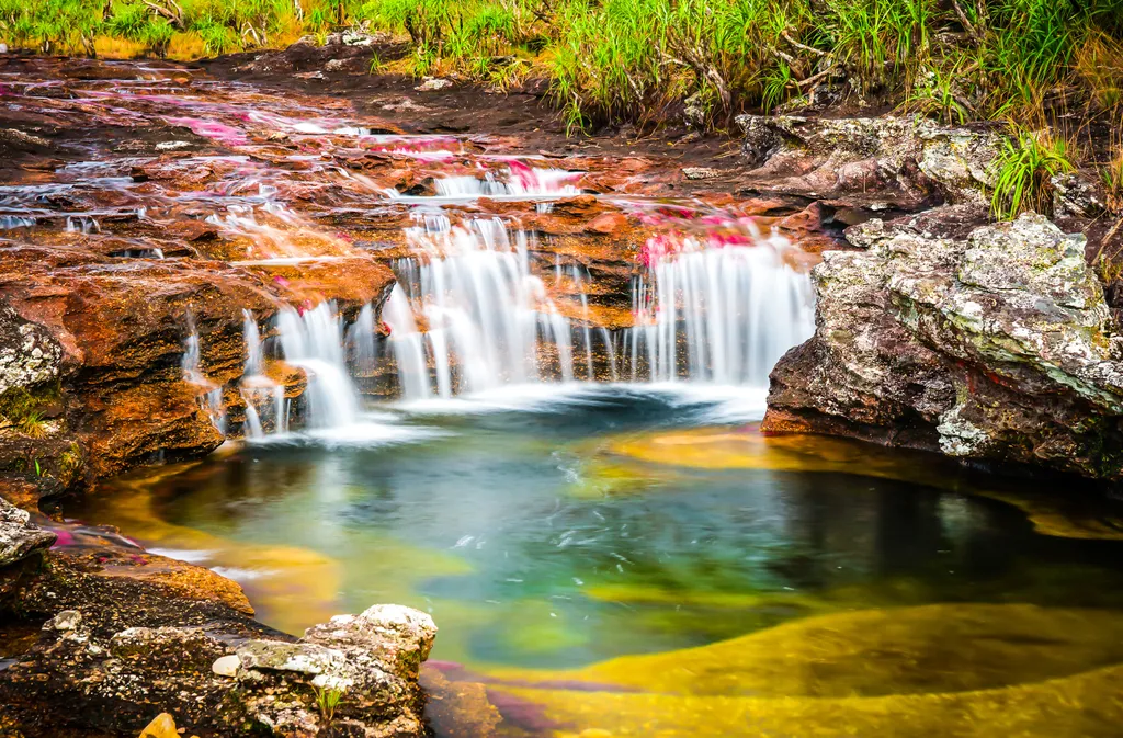 Cano Cristales Kristály folyó Kolumbia 