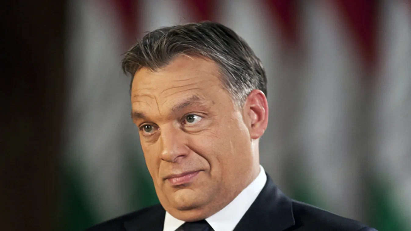 Orbán Viktor kormányfő interjút adott az m1 televíziónak a Miniszterelnökségen
