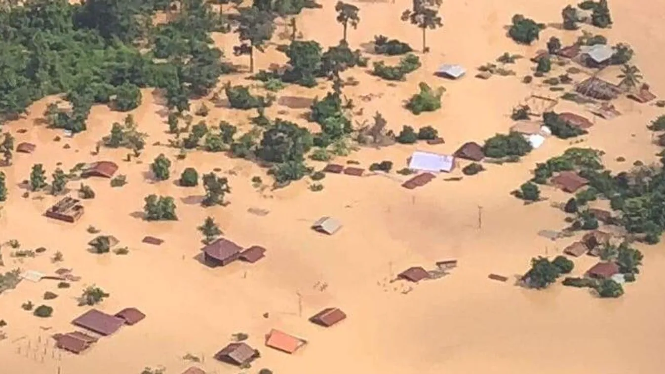 Átszakadt egy vízerőmű gátja Laoszban, több száz ember eltűnt 