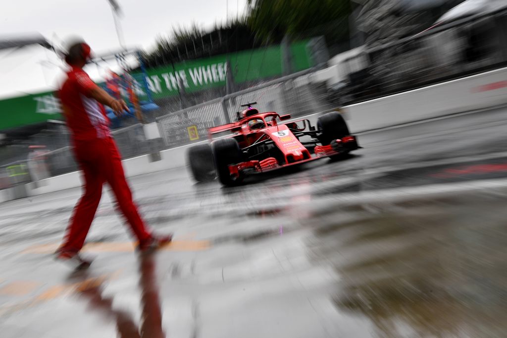 A Forma-1-es Olasz Nagydíj pénteki napja, Sebastian Vettel, Scuderia Ferrari 