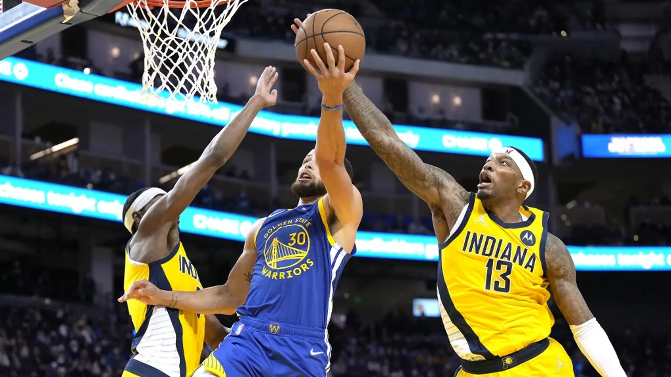 Indiana Pacers v Golden State Warriors GettyImageRank2 Color Image nba Horizontal SPORT BASKETBALL 