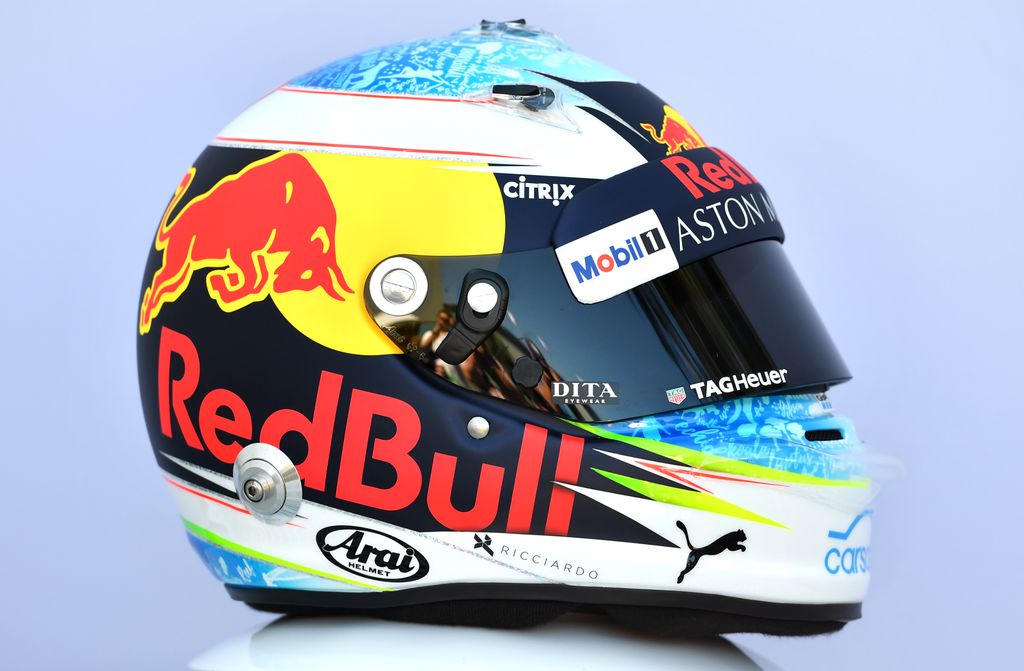 Forma-1, Daniel Ricciardo, Red Bull Racing, bukósisak 