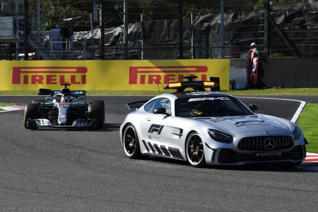 Forma-1, Japán Nagydíj, Lewis Hamilton, Mercedes-AMG Petronas, Safety Car 
