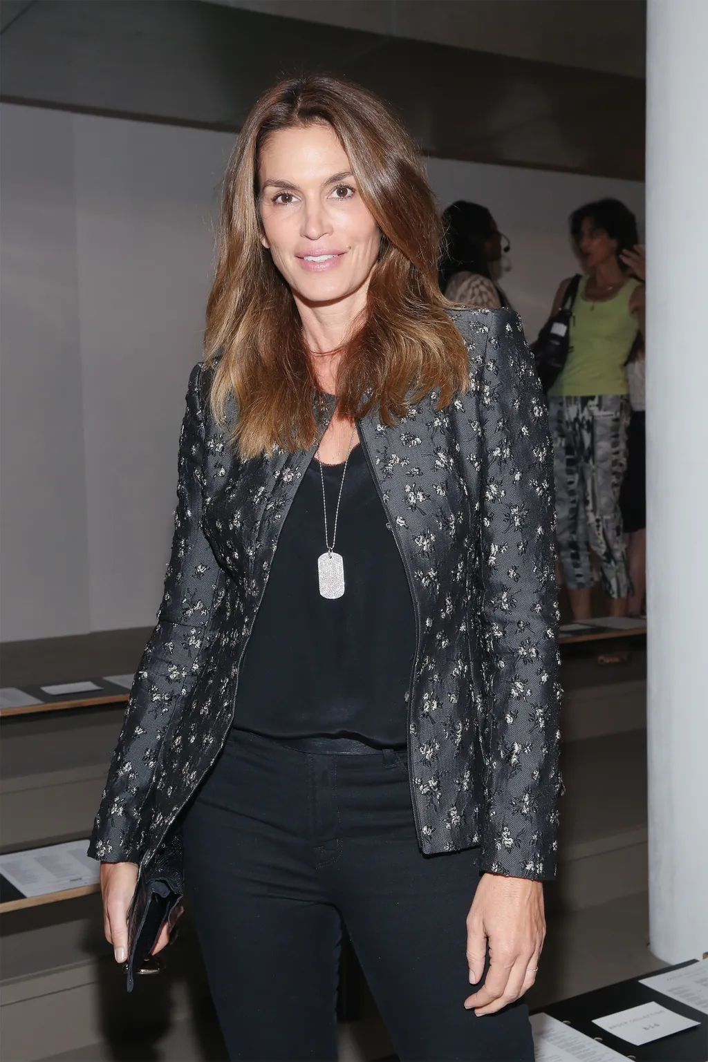 Brock Collection - Front Row - September 2016 - MADE Fashion Week GettyImageRank2 VERTICAL USA New York City FASHION SHOW FASHION MODEL Photography FASHION FASHION WEEK Cindy Crawford Arts Culture and Entertainment Attending Celebrities MILK Studios Fashi