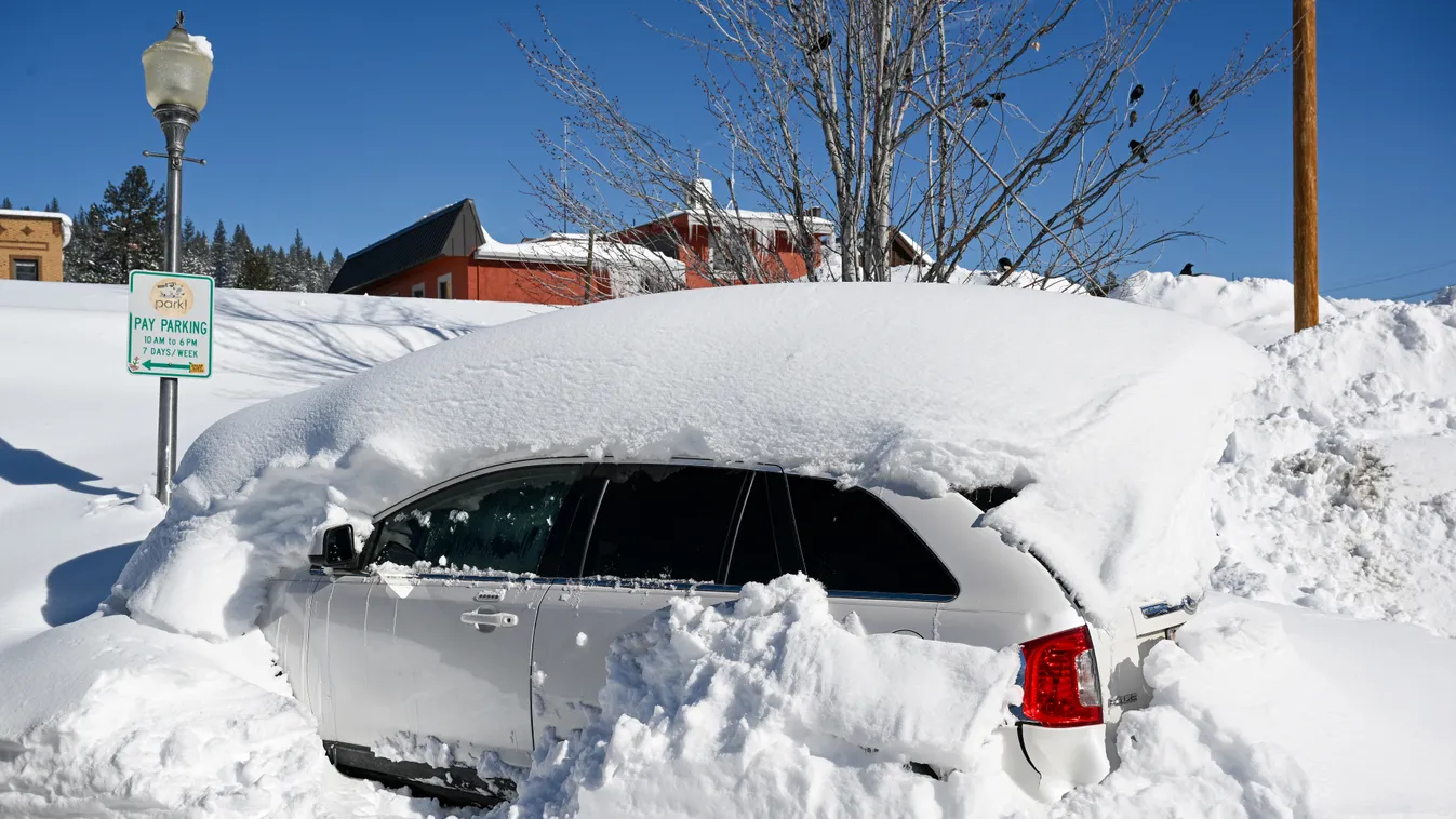 Rekordközeli hómennyiséget hozott Kaliforniába az elmúlt napok havazása, galéria, 2023 