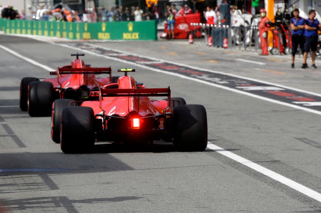 A Forma-1-es Olasz Nagydíj szombati napja, Sebastian Vettel, Kimi Räikkönen, Scuderia Ferrari 