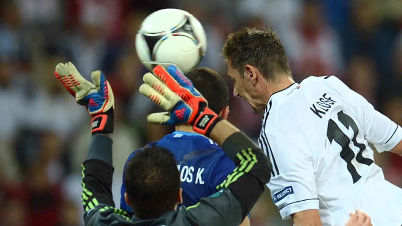 Euro 2012, Foci Eb, görögország, németország, negyeddöntő, Miroslav Klose, fejesgól 