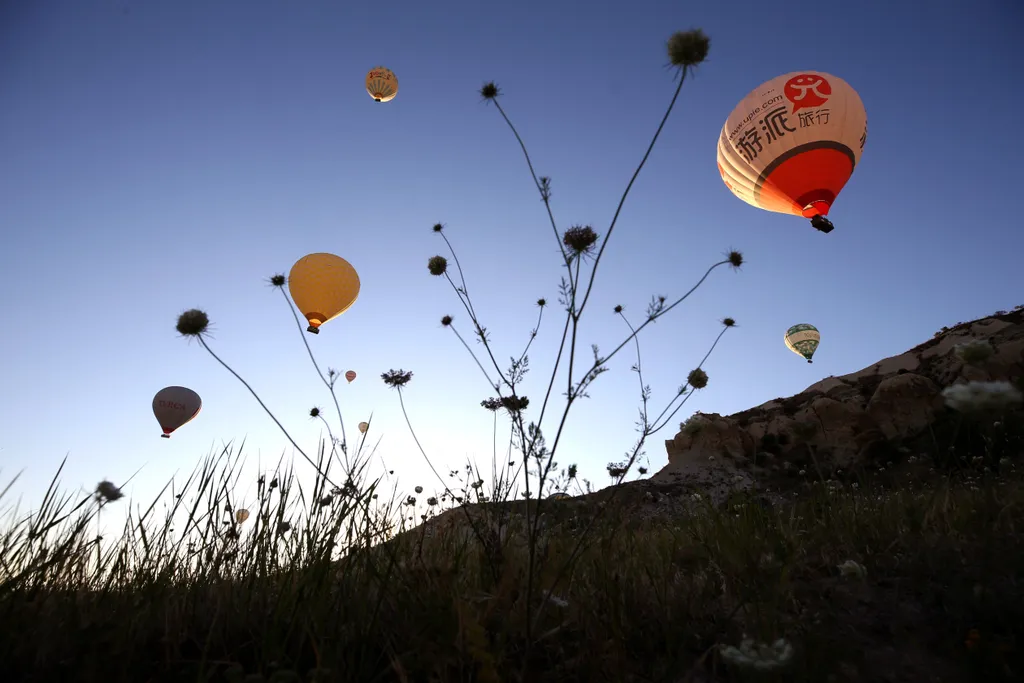 Hőlégballonok Törökország közepén csodás tájak, Cappadocia, kappadókia, törökország, légballon, ballon, török, kappadókiai 