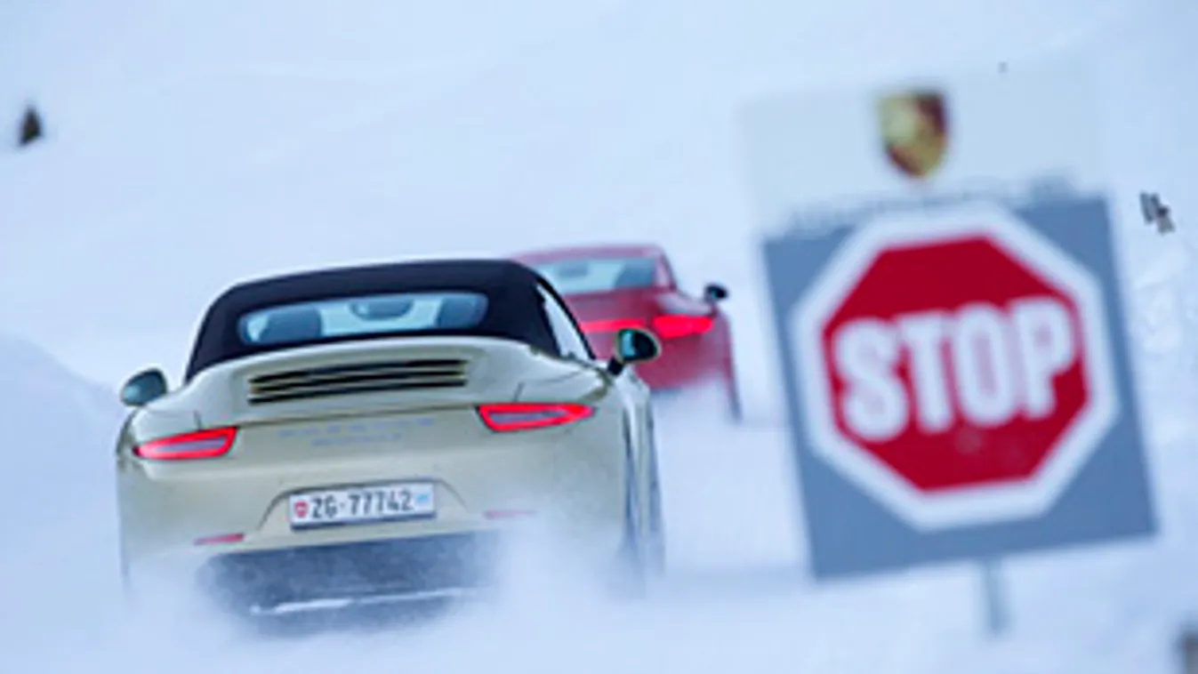 Porsche, téli tréning