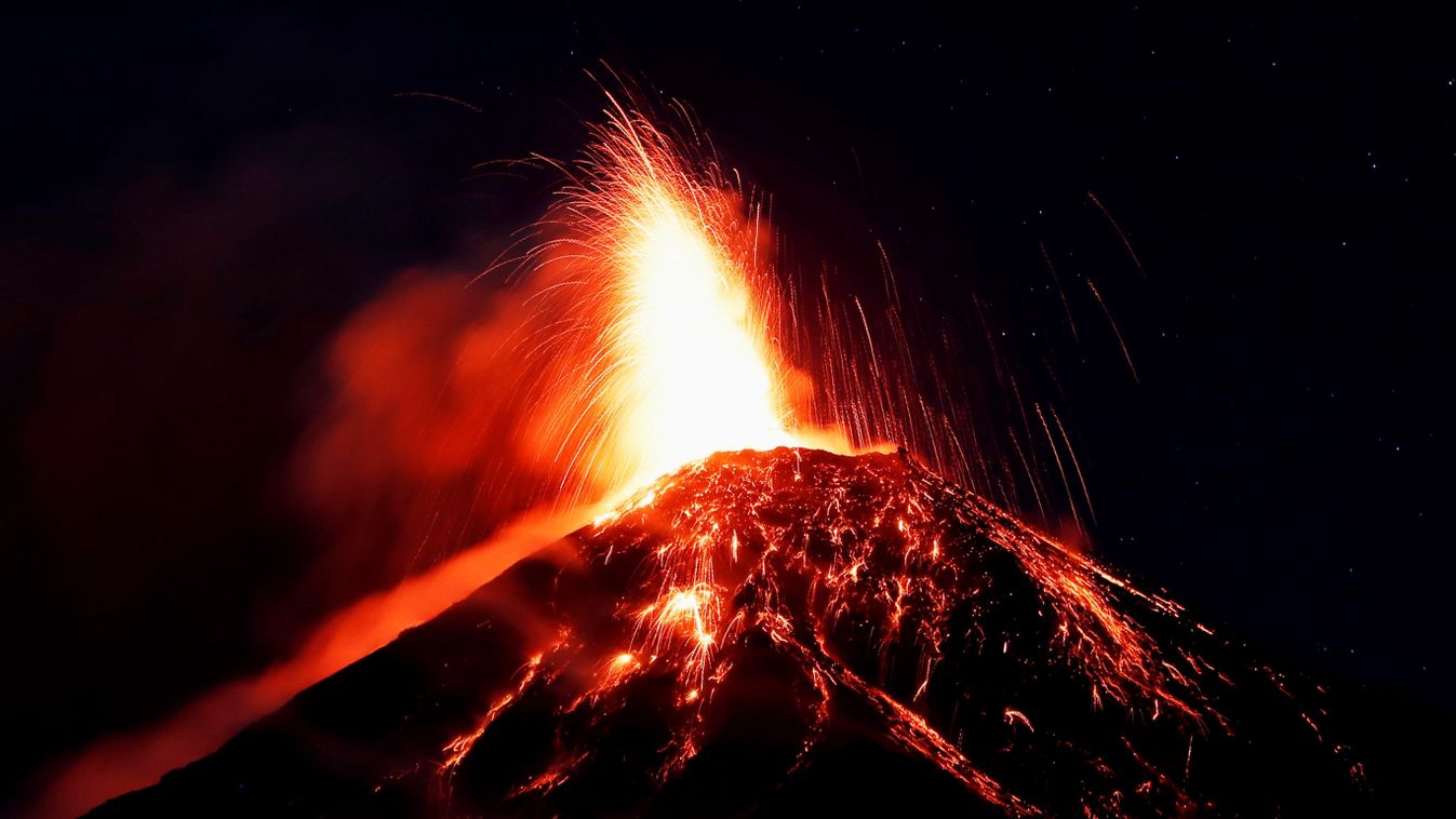 fuego, vulkán, guatemala 