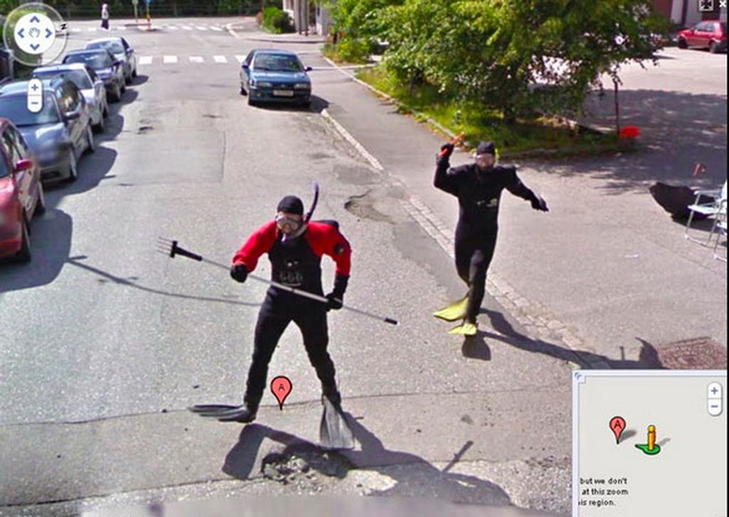 Google, Street View, utcanézet, vicce, kép, bolonok 