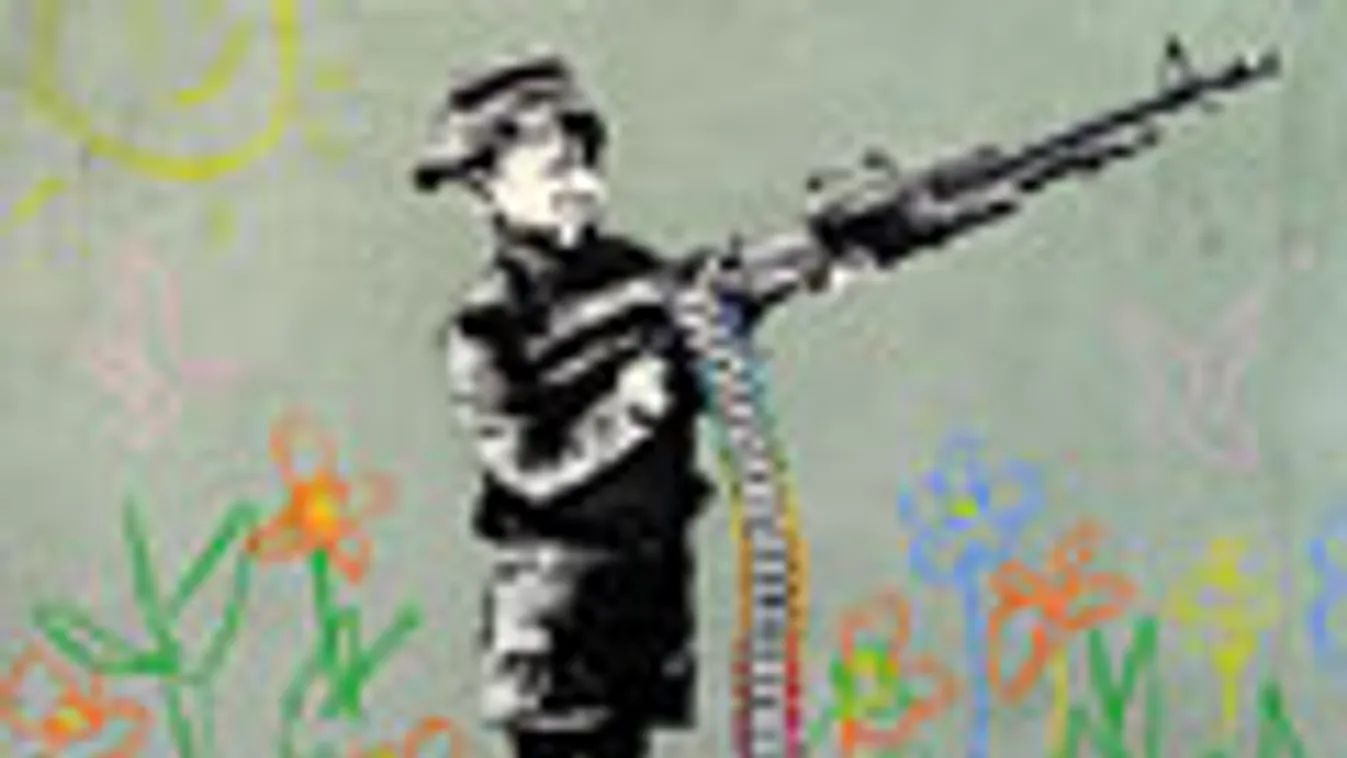 új btk, Tilos gondolkodás nélkül lőni, büntető törvénykönyv, banksy-nek tulajdonított graffiti los angelesben