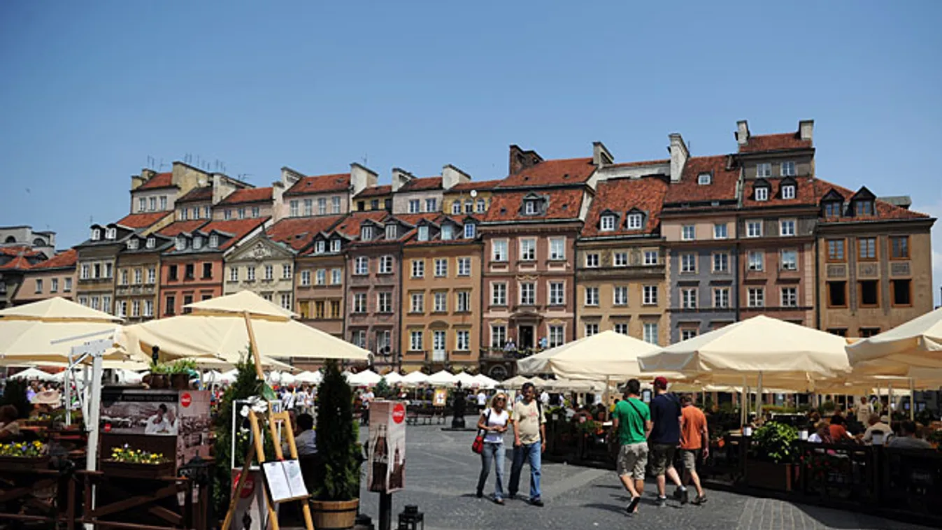 Anita varsói kirándulása, piac Varsó szívében 