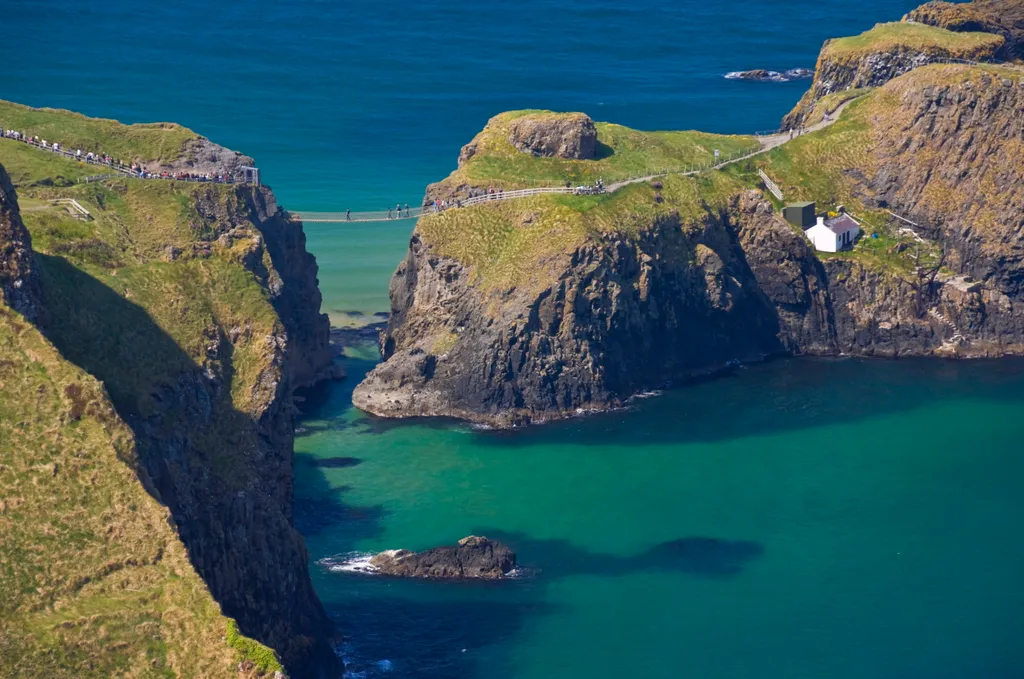 Carrick-A-Rede, Rope, kötélhíd, Ír-sziget, Carrick, sziget, Írország 