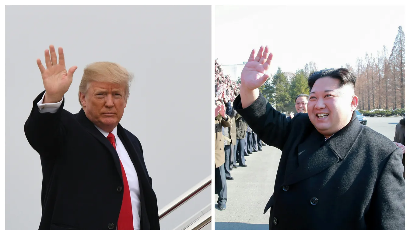 Trump and Kim to hold historic meeting Horizontal COMBO PHOTO 