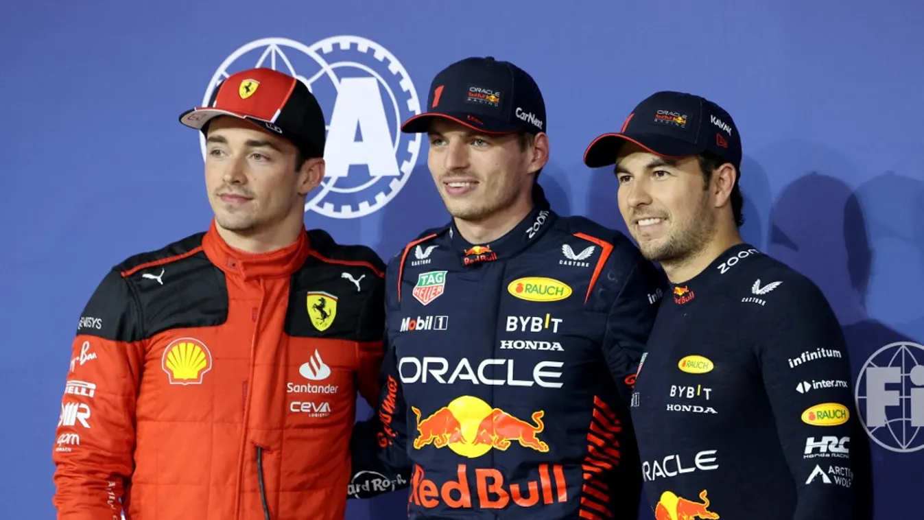 Forma-1, Bahreini Nagydíj 2023, szombat, top 3, Charles Leclerc, Max Verstappen, Sergio Pérez 