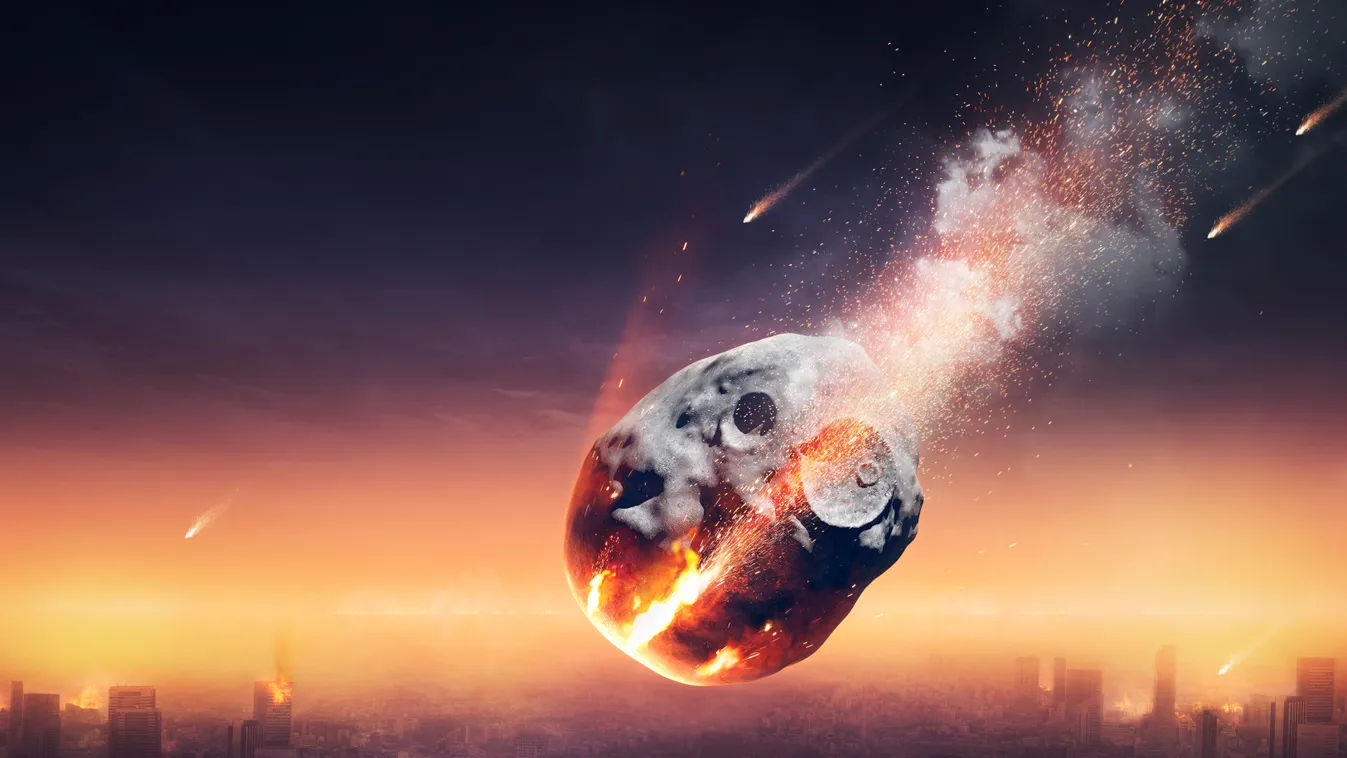 Meteor falling towards city nobody no-one outdoors astrological astronomical artwork digitally generated 3d three dimensional 3 action danger threats risk outer space falling urban scene cgi Horizontal ASTROLOGY ASTRONOMY ILLUSTRATION CITY METEORITE 