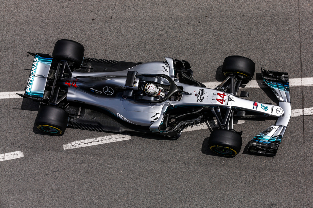 Forma-1-es szezonközi teszt, Barcelona, 1. nap, Lewis Hamilton, Mercedes-AMG Petronas 