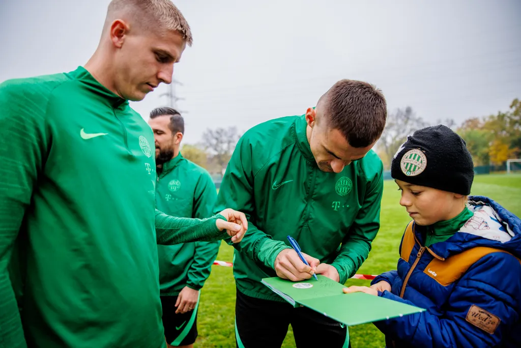 Ments Életet Közhasznú Alapítvány, találkozó, Fradi, Ferencváros, gyerek, gyerekek, futball, labdarúgás, közönség 