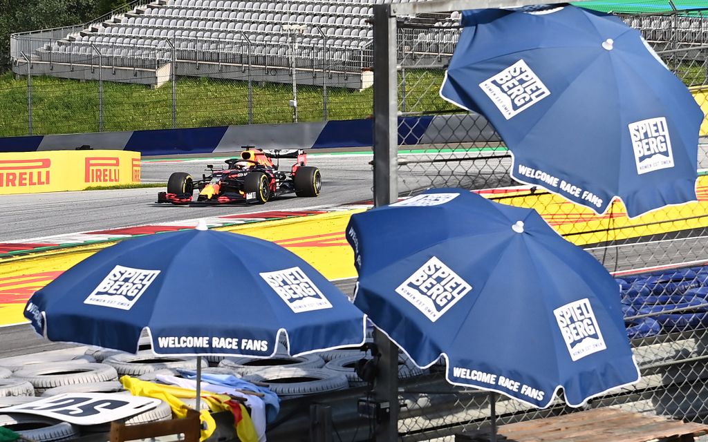 Forma-1, Max Verstappen, Red Bull Racing, Stájer Nagydíj, Spielberg logo 