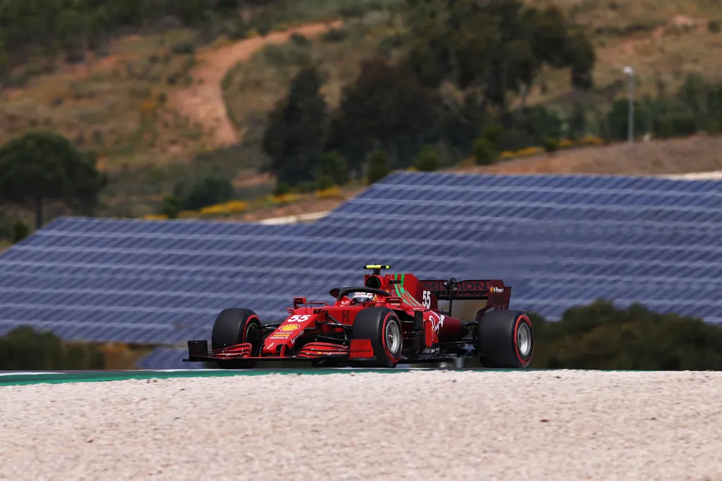 Forma-1, Carlos Sainz, Ferrari, Portugál Nagydíj 2021, szombat 