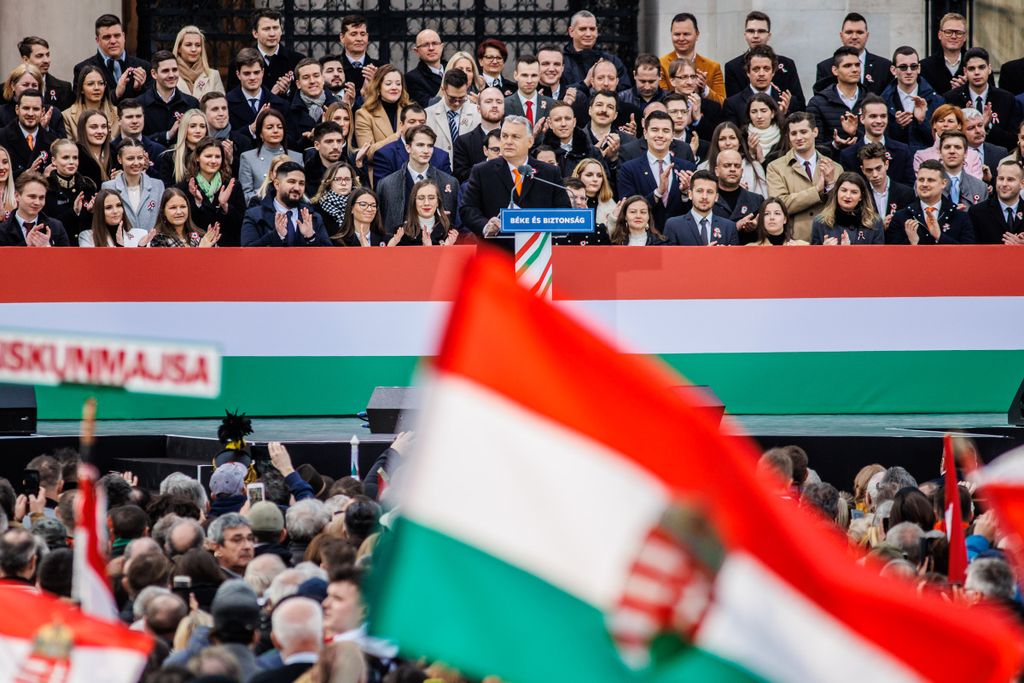 március 15, 2022, Kossuth Lajos tér, megemlékezés, ünnepség, Orbán Viktor 