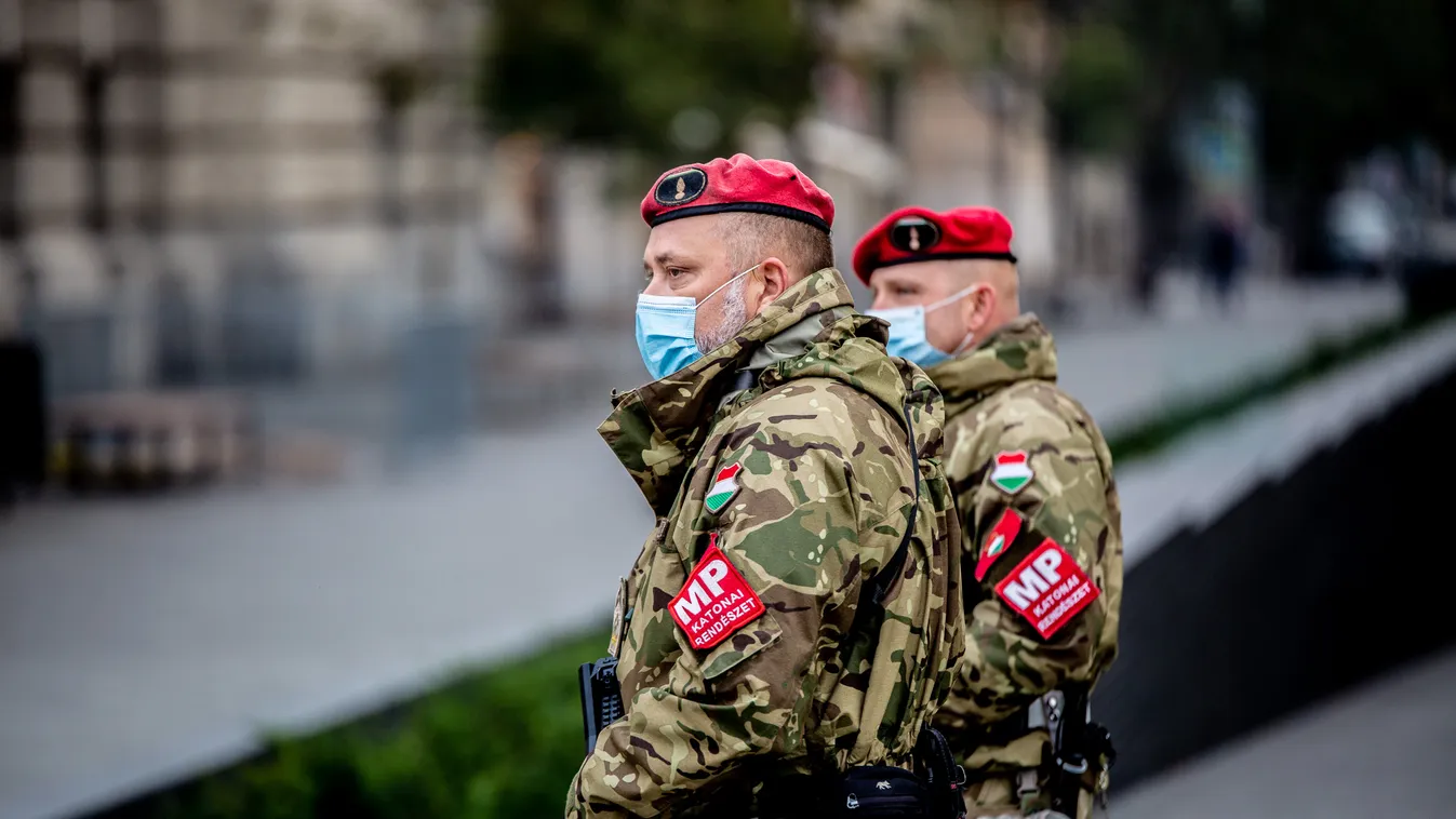 koronavírus, vírus, járvány, illusztráció, Budapest, maszk, arcmaszk, védőmaszk, katonai rendészet, katona 