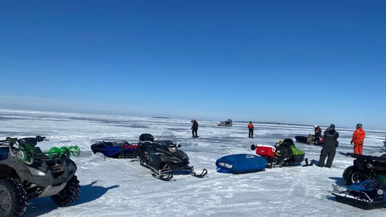 Hószán, jégtábla,  Erie-tó 