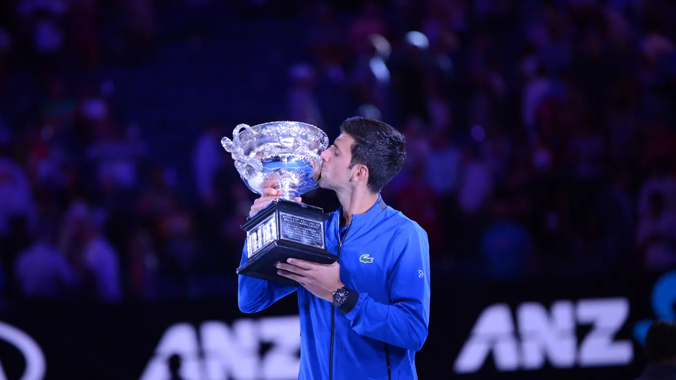 Djokovic wins 2019 Australian Open TENNIS Novak Djokovic sports competition Australian Open Rafael Nadal Cup 2019 TROPHY 