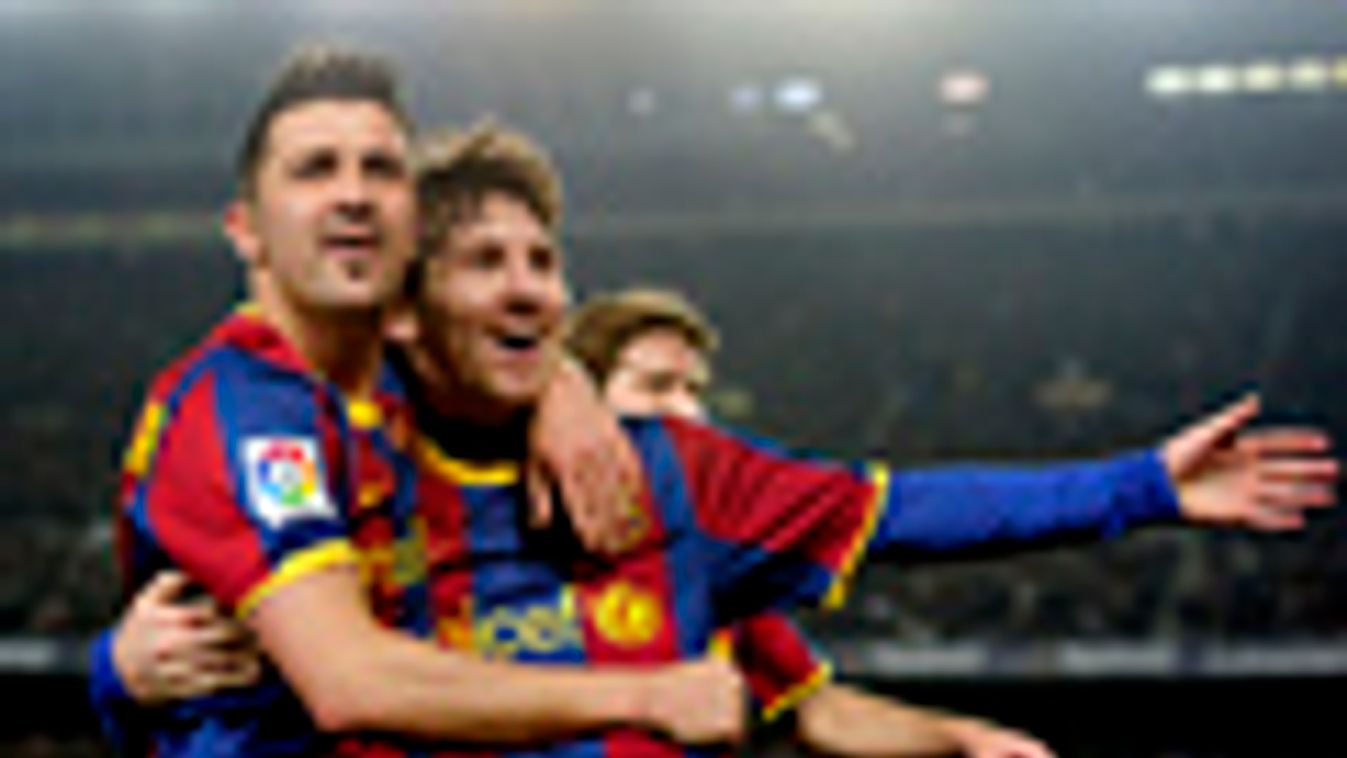 David Villa és Lionel Messi, FC Barcelona