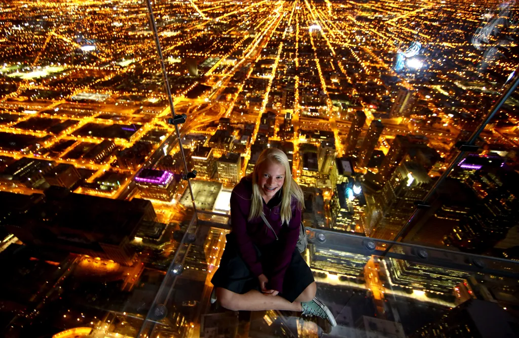Skydeck Ledge in United States United States 2016 October Chicago Skydeck Willis Tower second-tallest tower 
