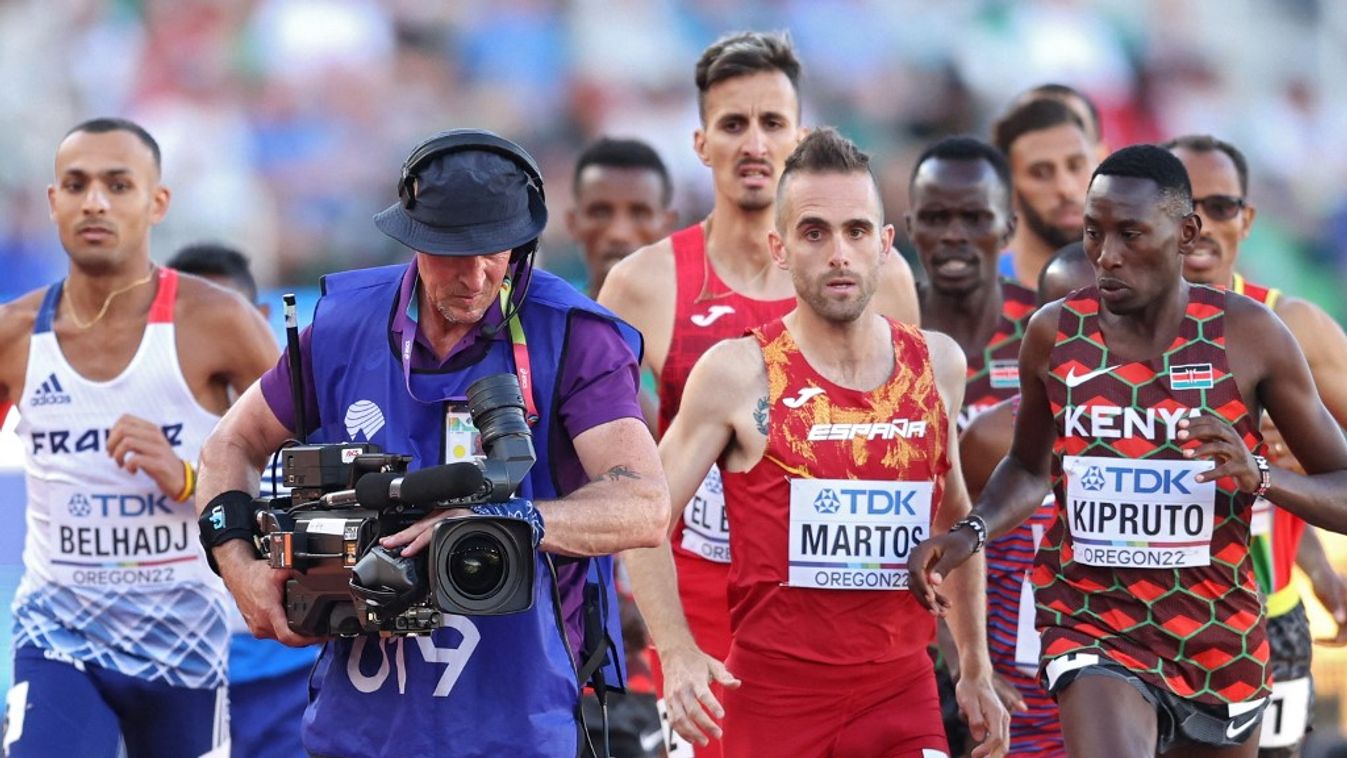World Athletics Championships Oregon22 - Day Four GettyImageRank1 Track And Field USA Oregon - US State Steeplechase - Track Event Camera Operator University of Oregon IAAF World Athletics Championships Men Photography Sports Track Sports Race 3000 Meter 